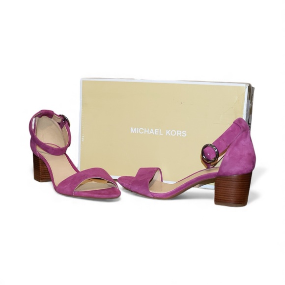 Micheal Kors Lena women’s 5.5 (US) block heel sandal in color garnet NIB - Picture 9 of 9